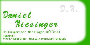 daniel nicsinger business card